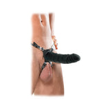 Fetish Fantasy Extreme 7-Inch Silicone  Hollow Strap-on - Black