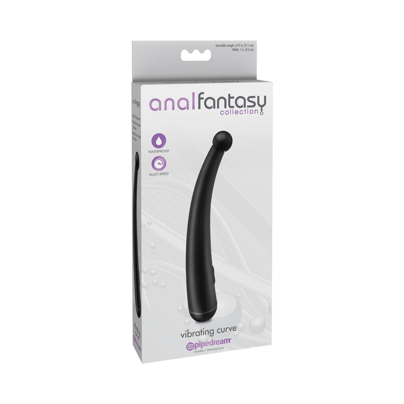 Anal Fantasy Collection Vibrating Curve - Black