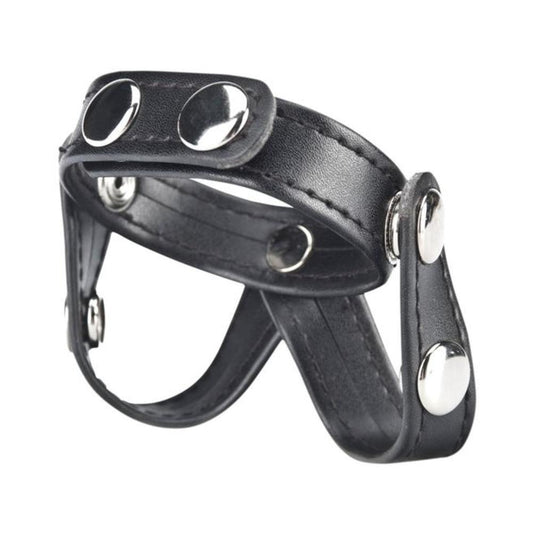 CB Gear V-style cock ring w/ball divider