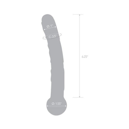 Glas Orange Tickler Glass Dildo
