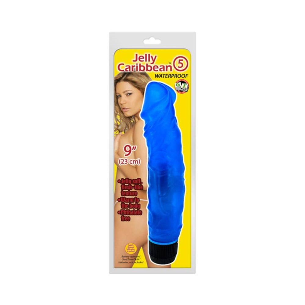 Crystal Caribbean Jelly Vibe  #5 Waterproof - 10 Function Pink