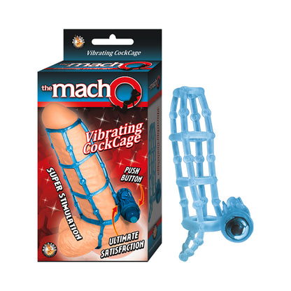 The Macho Vibrating Cockcage,waterproof Blue