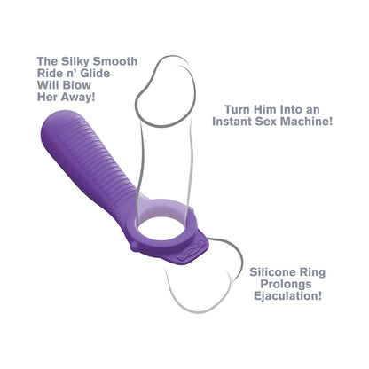 Fantasy C-Ringz Ride N' Glide Couples Ring - Purple