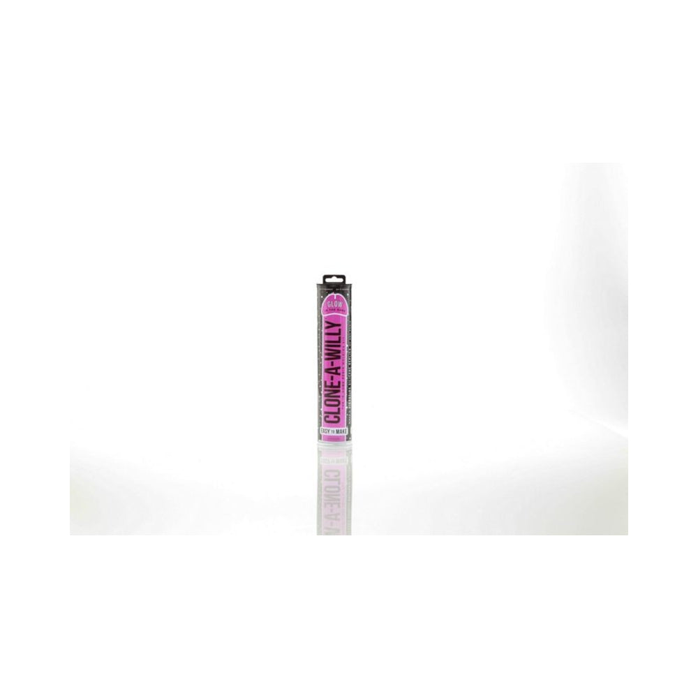 Clone-A-Willy Kit Vibrating Glow in the Dark - Hot Pink