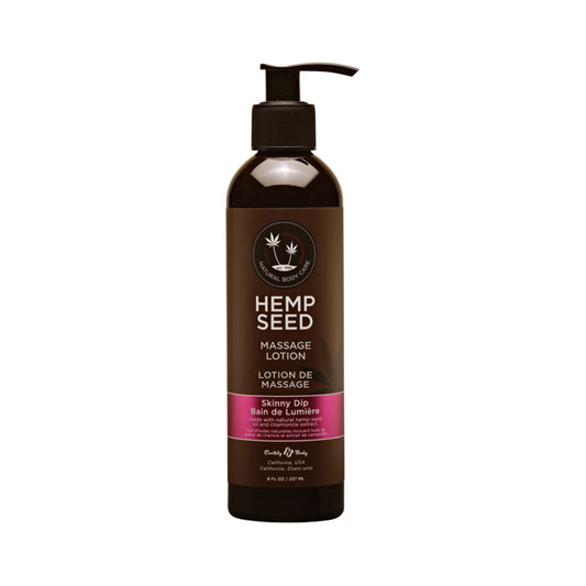 Earthly Body Hemp Seed Massage Lotion - 8 oz Skinny Dip