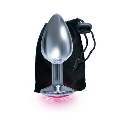 Silver Starter Bejeweled Stainless Steel Plug
