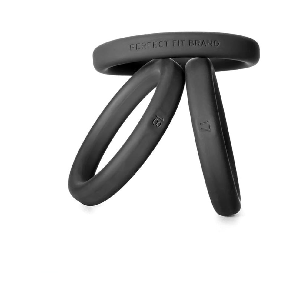 Xact-Fit Cockring Kit 3 Medium to Large Black