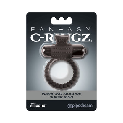 Fantasy C-Ringz Vibrating Silicone Super Ring  Black