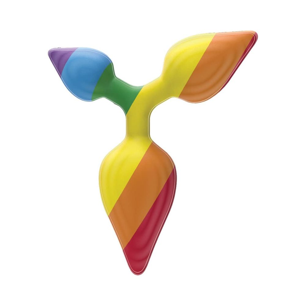 Rainbow Triple Play Butt Plug