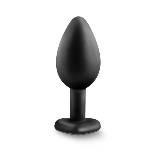 Blush Temptasia Bling Plug w/Gem Small - Black