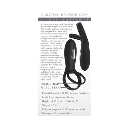 Zero Tolerance The Rechargeable Torpedo Black