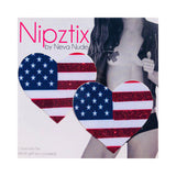 Neva Nude Pasty Hearts U.S Flag