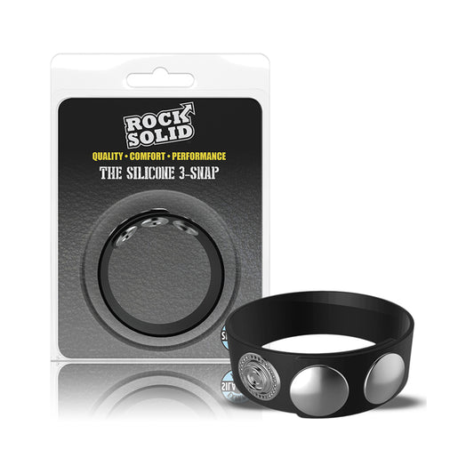 Rock Solid Silaflex 3-snap (adjustable) Black