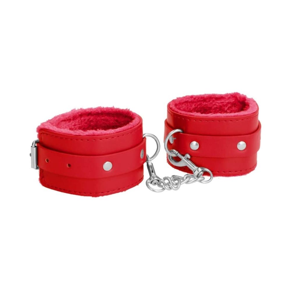 Ouch! Plush Leather Ankle Cuffs