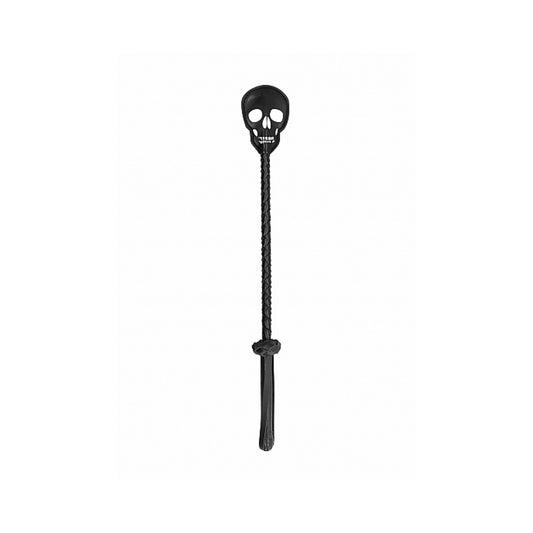 Ouch! Skulls & Bones Crop With Skulls - Black