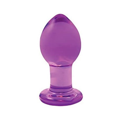 Crystal Premium Glass Plug - Medium - Clear Green