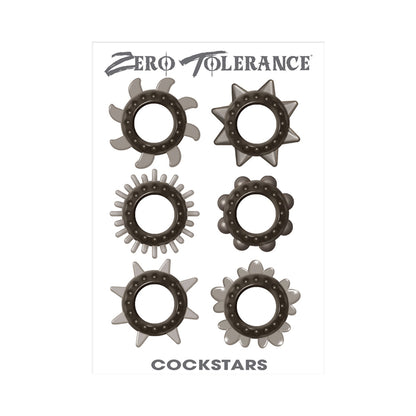 Zt Cockstars Cock Ring Set Of 6 Unique Shapes
