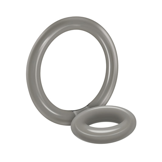 Bullseye Cock Ring Double Ring Smoke