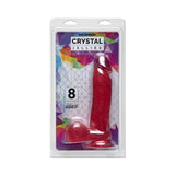 Crystal Jellies - 8in Realistic Cock W/balls Pink