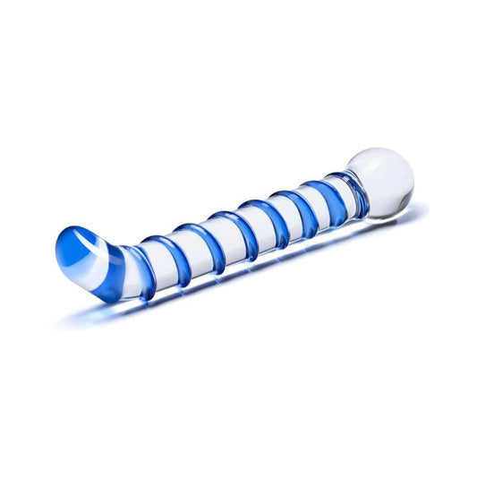 Mr.  Swirl 6.5" Glass Glass Dildo