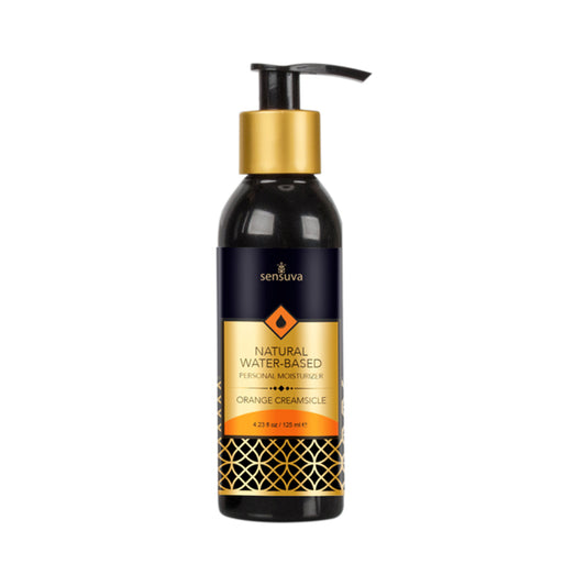 Sensuva Natural Water-based Personal Moisturizer - Orange Creamsicle 4 Fl. Oz. Bottle