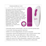Adam & Eve Eve's Rechargeable Remote Control Bullet - Pink/White