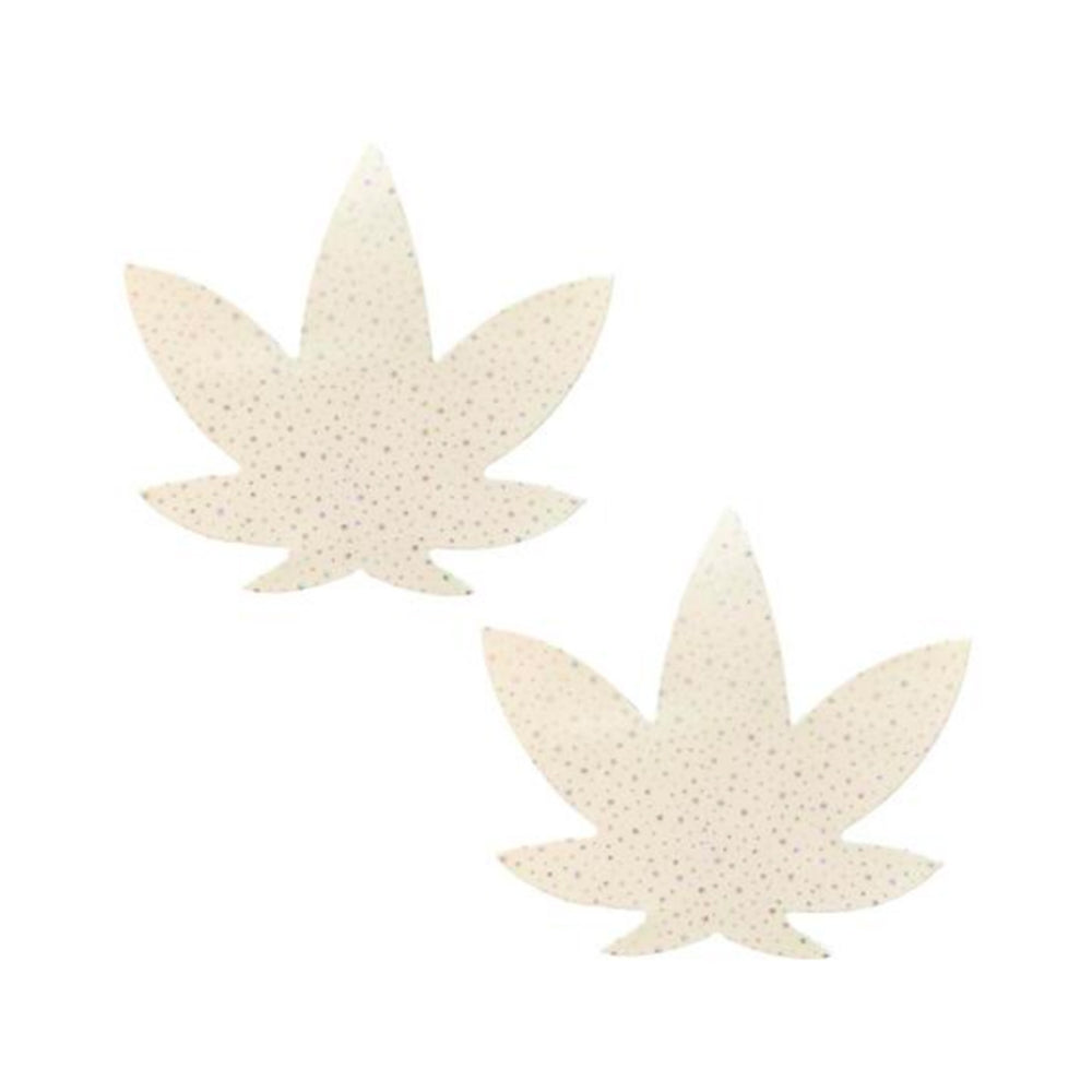 Neva Nude Pasty Weed Leaf Supernova Glow