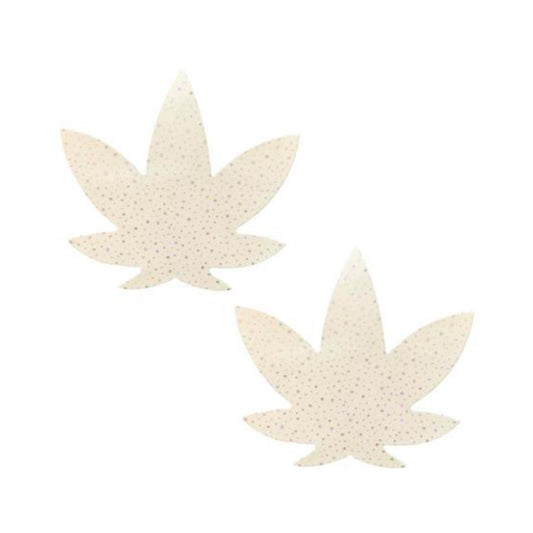 Neva Nude Pasty Weed Leaf Supernova Glow