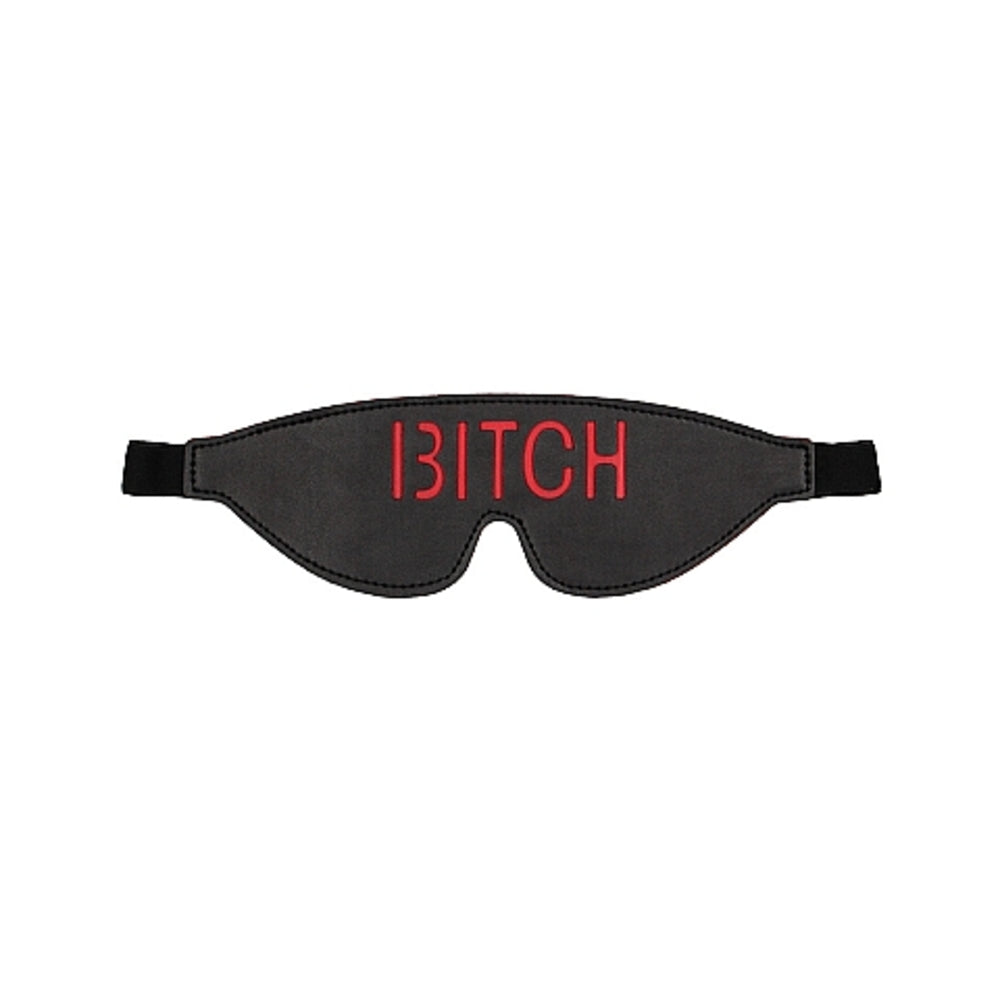 Ouch! Blindfold - Bitch - Black