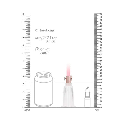 Pumped - Clitoral & Nipple Pump Set  Medium - Rose