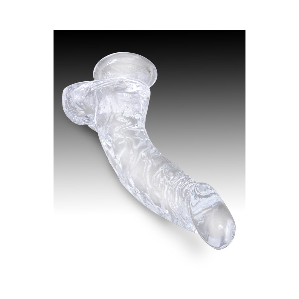 King Cock Clear 7.5in Cock With Balls
