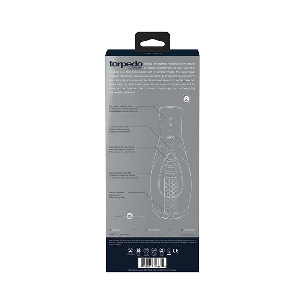 Vedo Torpedo Vibrating Stroker Black