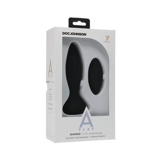 A Play Rechargeable Silicone Experienced Anal Plug w/Remote - Teal