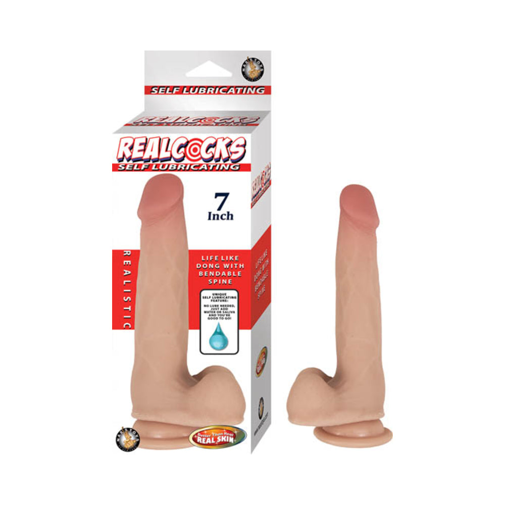 Realcocks Self Lubricating 7"-flesh