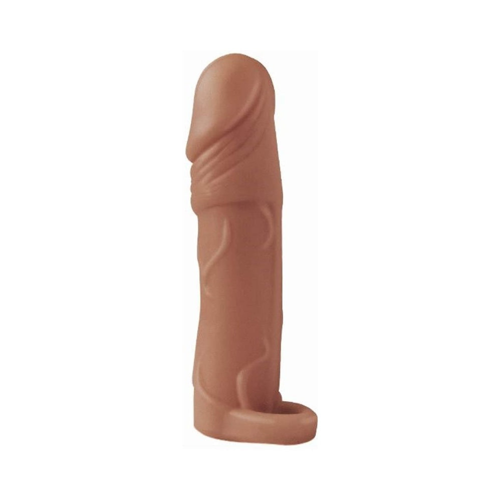 Natural Realskin Vibrating Xtender With Scrotum Ring