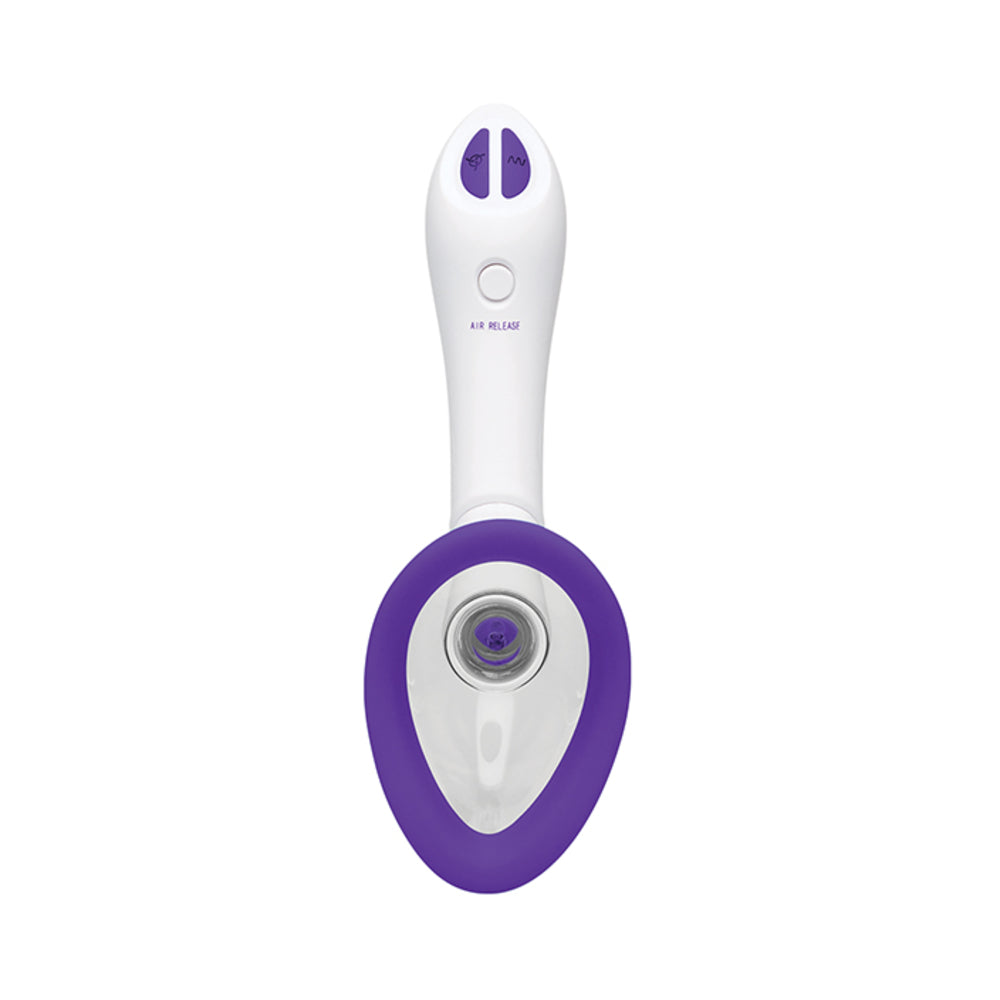 Bloom Intimate Body Automatic Vibrating Rechargeable Pump - Sky Blue/White