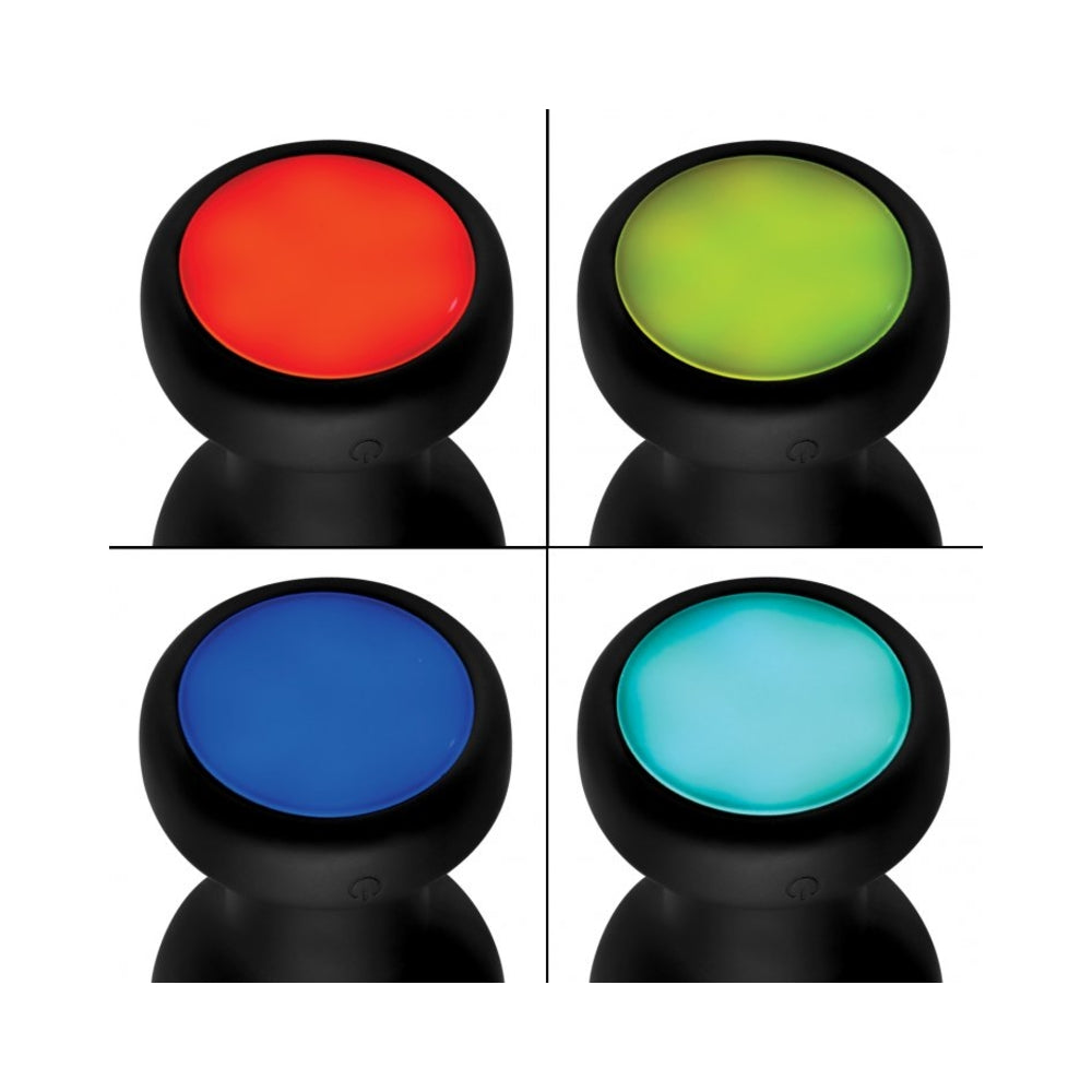 BOOTY SPARKS SILICONE LED PLUG VIBRATING MEDIUM