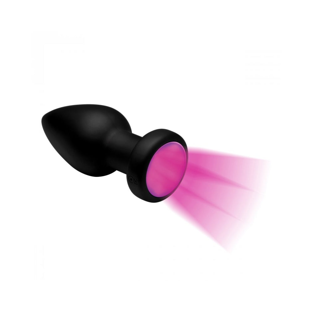 BOOTY SPARKS SILICONE LED PLUG VIBRATING MEDIUM