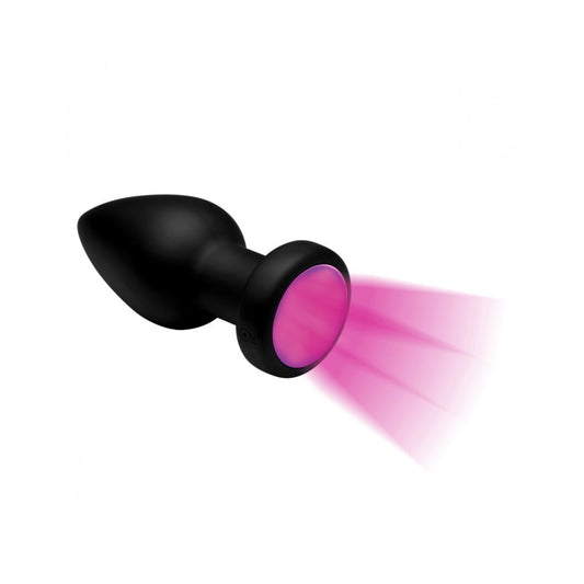 BOOTY SPARKS SILICONE LED PLUG VIBRATING MEDIUM