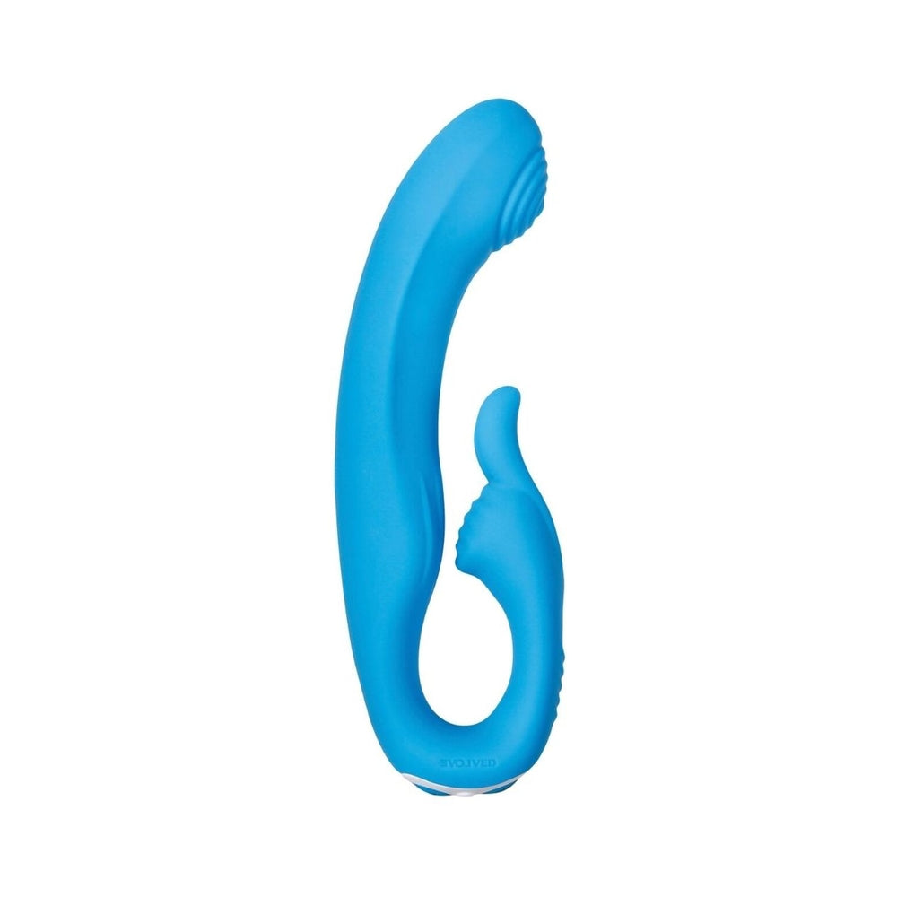 Evolved Sea Breeze Bunny Rechargeable Dual Stim - Blue