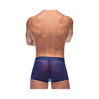 Diamond Mesh Mini Short Blue XL