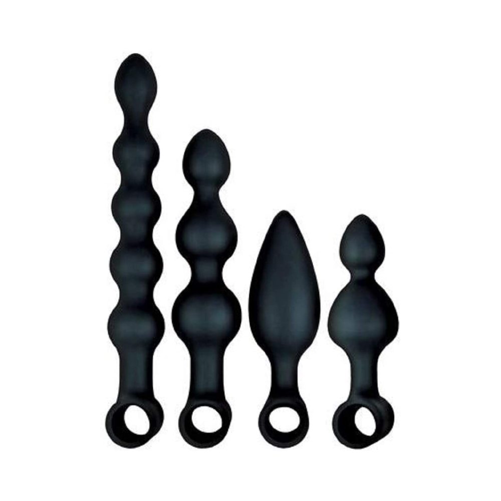 Anal-Ese Coll Vibrat Anal Fant Kit-Bl