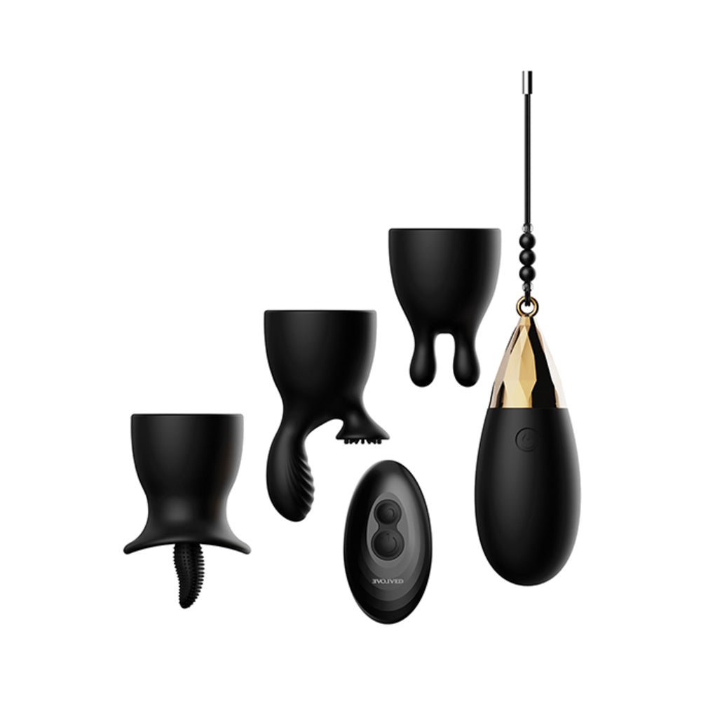 Evolved Egg Citement Rechargeable Bullet - Black/Gold
