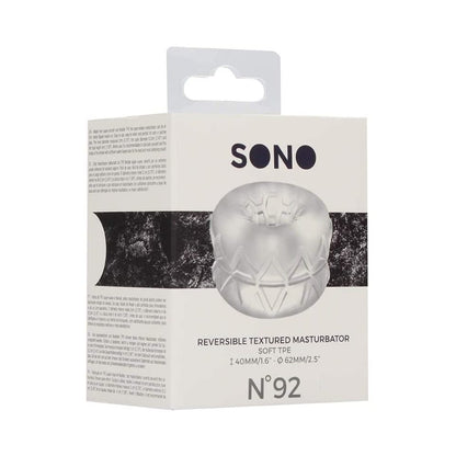 Sona N0. 92 - Reversible Textured Masturbator Clear