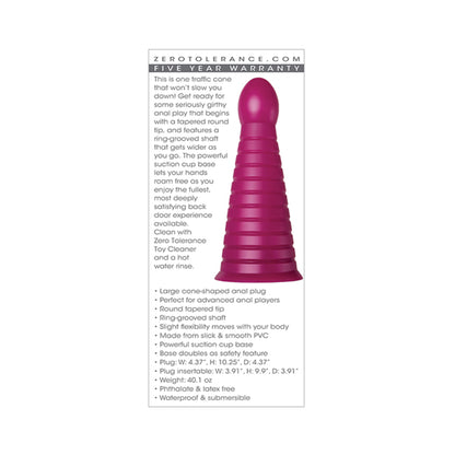 Zt Everest Burgundy Anal Plug
