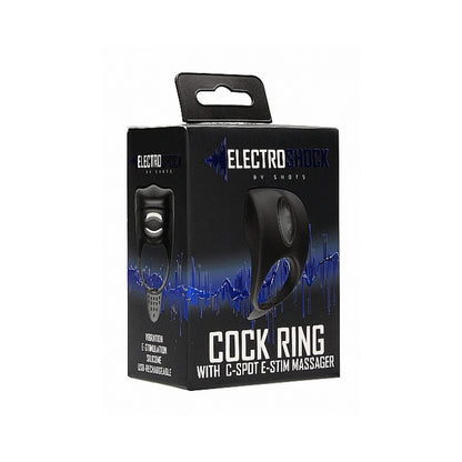Shots Electroshock C Ring C Spot Massager Black
