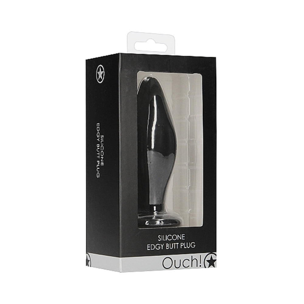 Ouch Edgy Butt Plug Black
