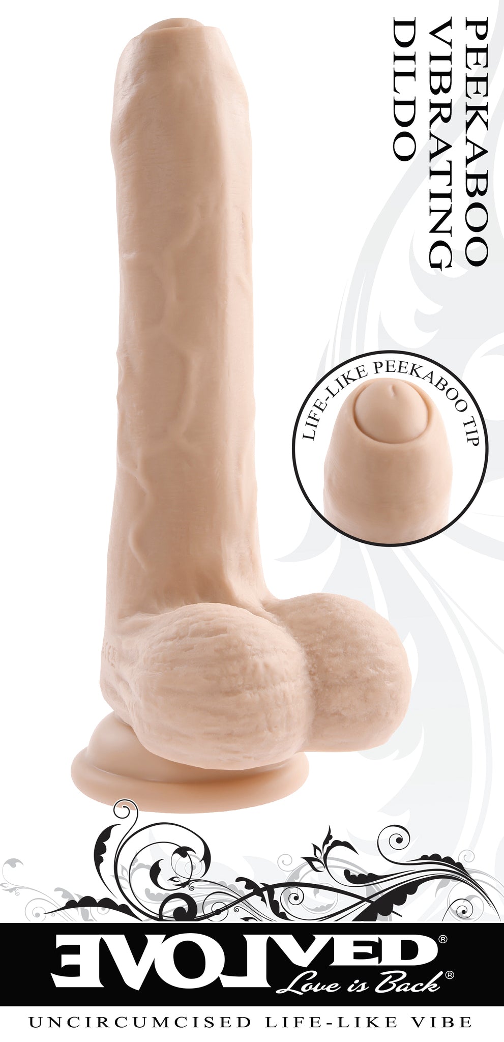 EVOLVED PEEK A BOO VIBRATING DILDO LIGHT