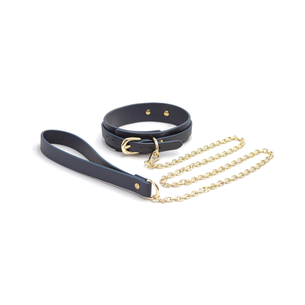 Bondage Couture Collar/leash Blue
