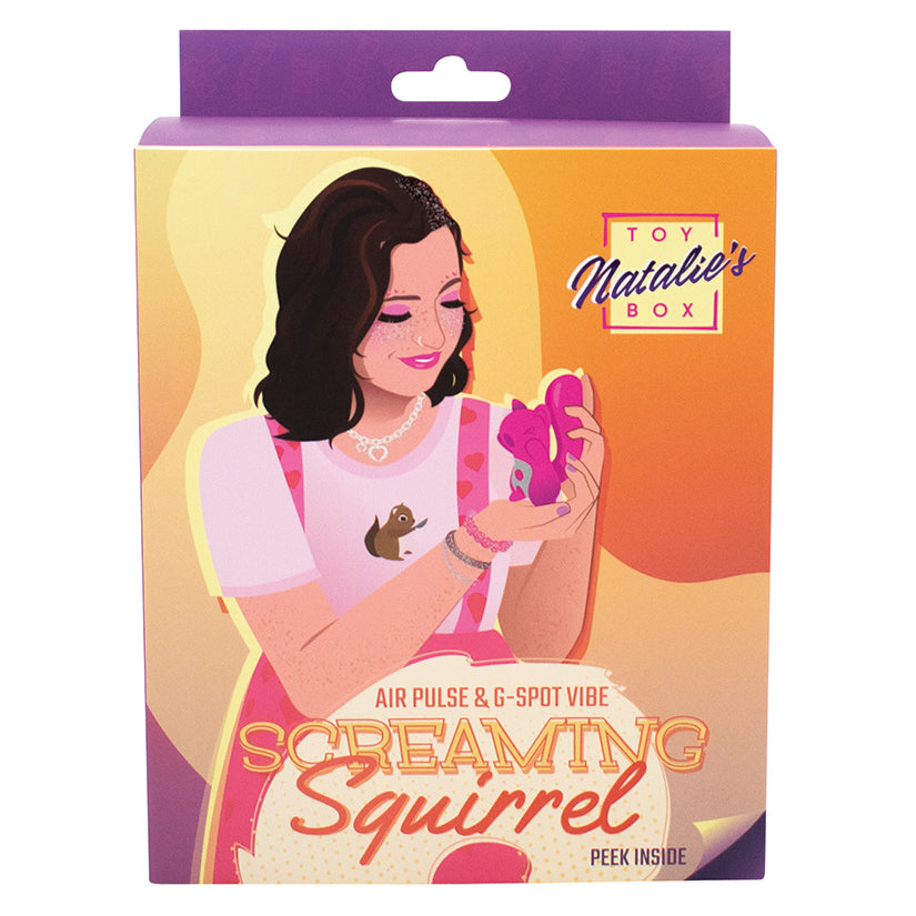 Natalie's Toy Box Screaming Squirrel Pulsing and Vibrating - Red